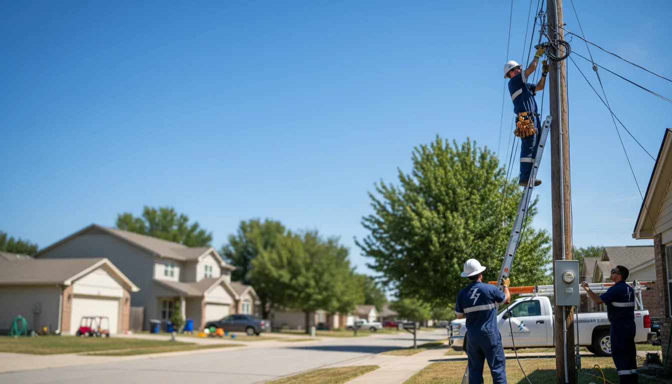 Residential electrician providing installation services in Markle, IN